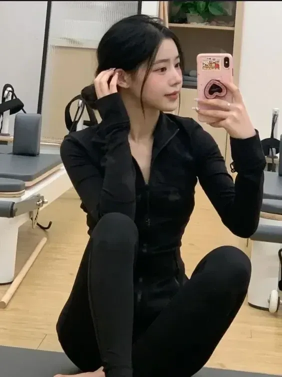 gai xinh tap gym mu to