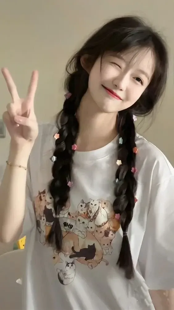 cute hình ảnh gái đẹp tóc dài