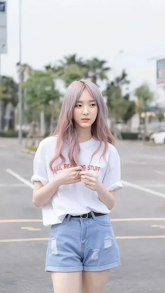 gái xinh cute tóc dài