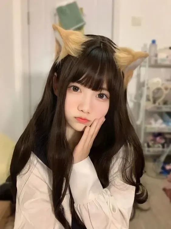 ảnh gái cute tóc dài