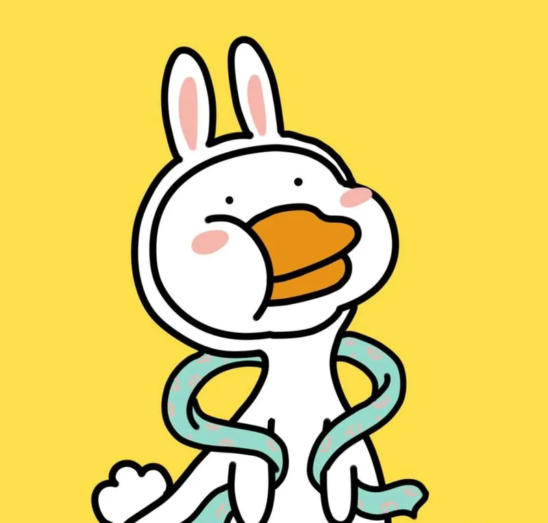 Meme vịt trắng dễ thương với biểu cảm ngây ngô luôn tạo nên ấn tượng.