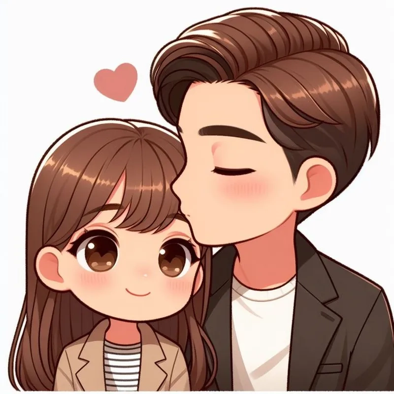 Kiss each other meme là hình ảnh lãng mạn của hai người trao nhau nụ hôn, thể hiện tình yêu đơn giản nhưng đẹp đẽ.