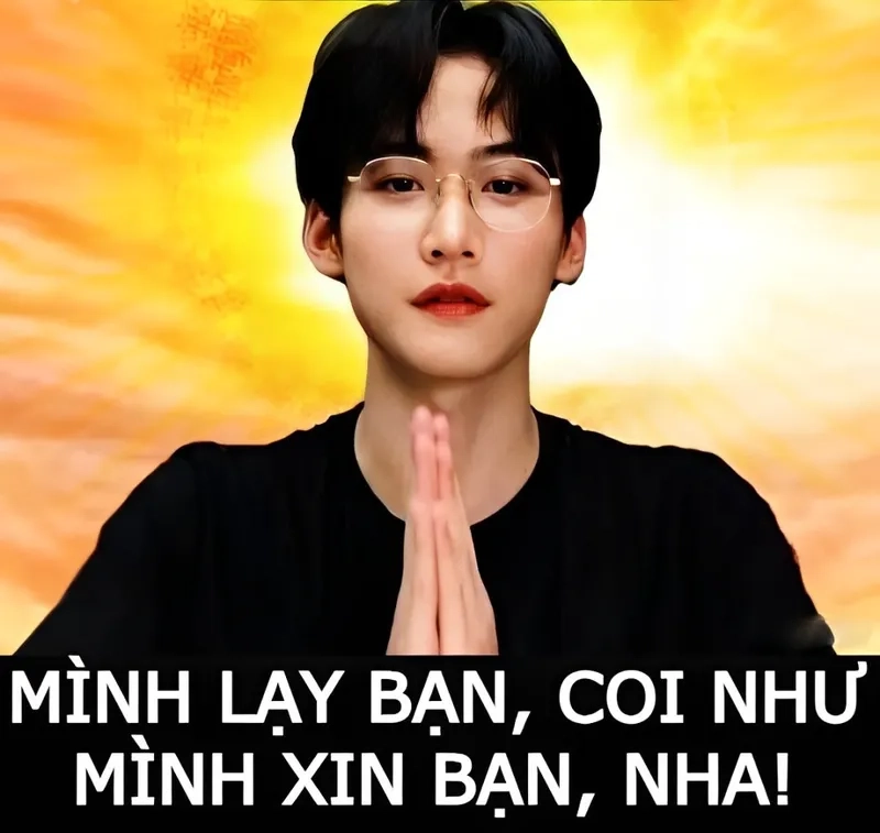 Meme quỳ lại, hình ảnh chân thực và cực kỳ hợp thời trên mạng xã hội.