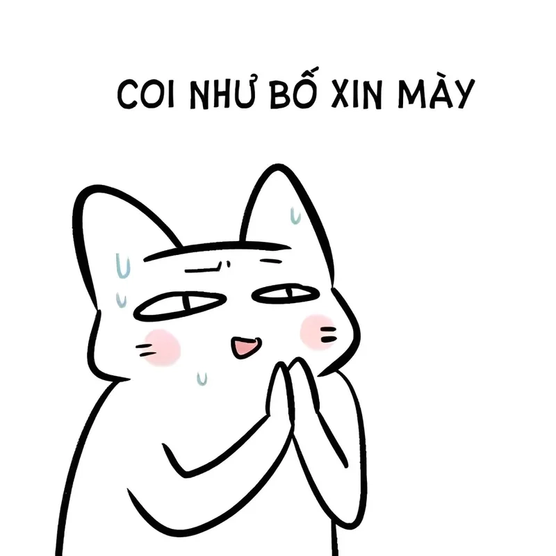 Meme chắp tay lạy, hình ảnh thú vị dành riêng cho các cuộc trò chuyện vui nhộn.