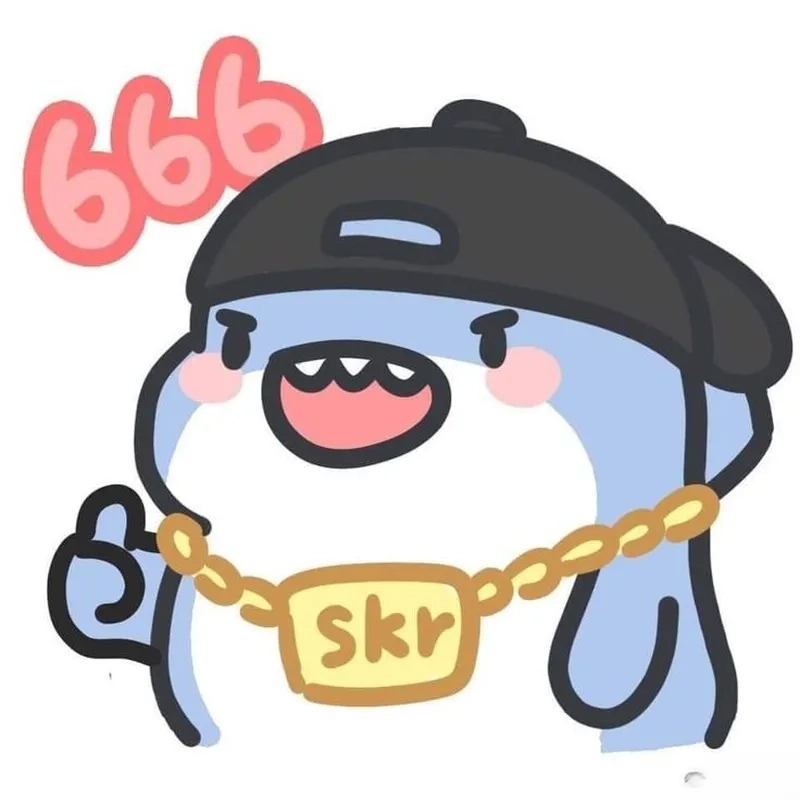 Meme cá mập ngộ nghĩnh luôn thu hút sự chú ý của người xem với tạo hình dễ thương.