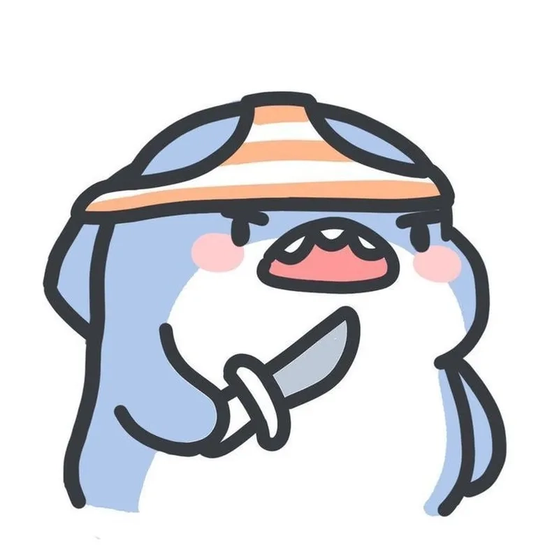 Meme một cá mập siêu hài hước, đơn giản nhưng cực kỳ dễ thương.