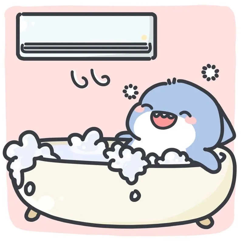 Cá mập mẹ chuchu meme cực dễ thương, khiến người xem không thể rời mắt.