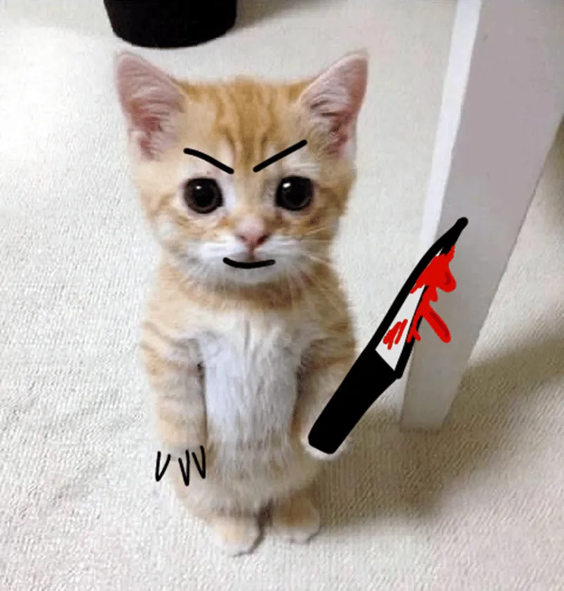 Ảnh meme cầm súng kịch tính nhưng vẫn cực kỳ hài hước.