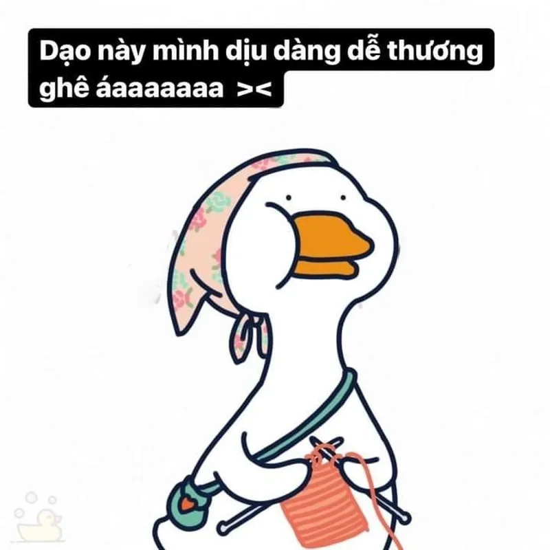 Ảnh vịt vàng meme cực ngầu, tạo điểm nhấn cho các bài đăng.