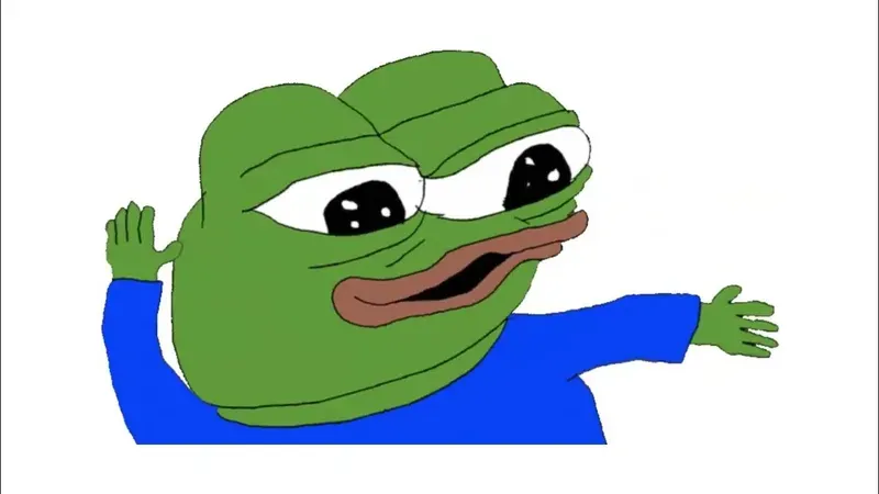 Hình ảnh meme ếch xanh cute, dễ thương và siêu đáng yêu.