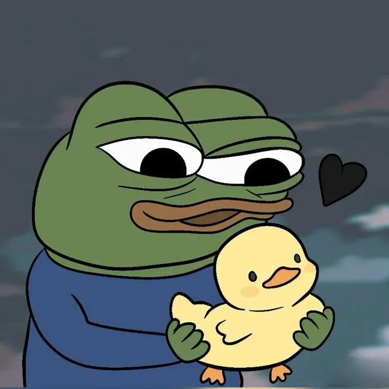 Meme ếch xanh Pepe đình đám, nét đặc trưng của sự hài hước đỉnh cao.