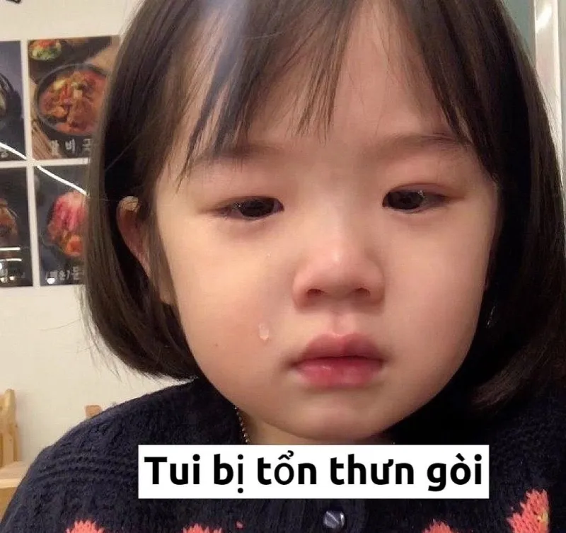 Dễ thương meme em bé hàn quốc chinh phục mọi người với nét đáng yêu đặc biệt.