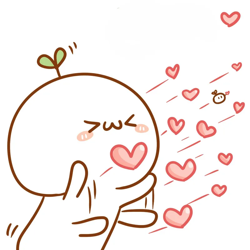 Meme trái tim cute luôn khiến người xem cảm thấy ngọt ngào, hoàn hảo để chia sẻ tình yêu thương.