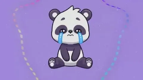Biểu cảm gấu trúc khóc trong meme này khiến bạn vừa thương vừa buồn cười