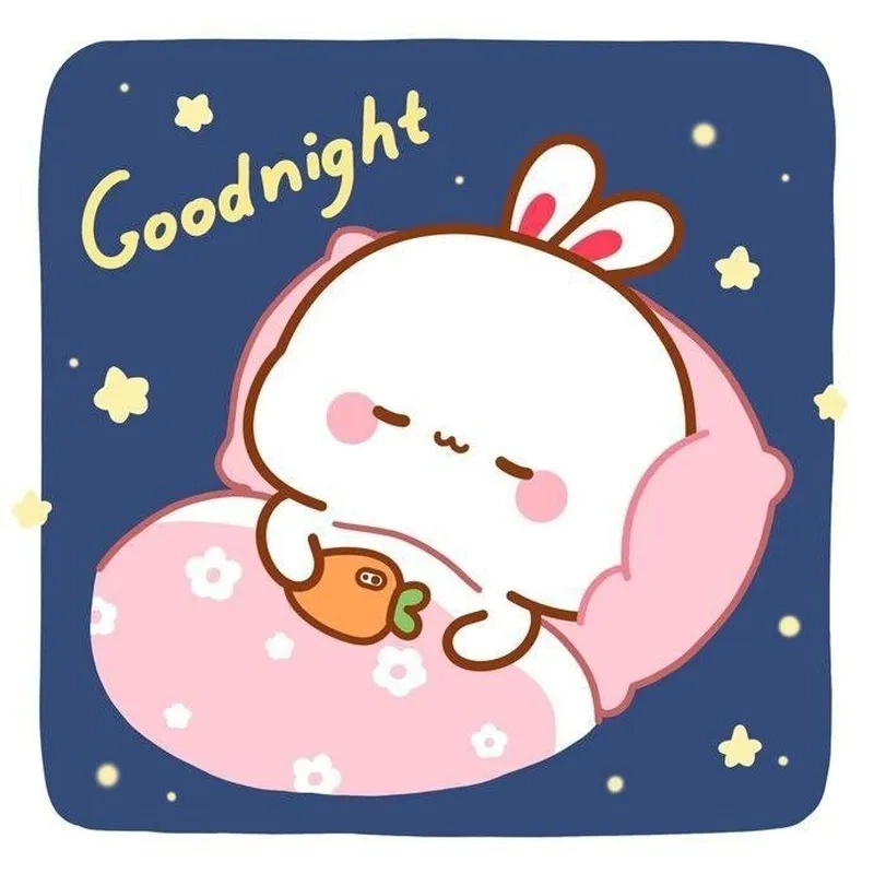 Lời chúc ngủ ngon ngọt ngào cùng meme good night love đáng yêu.