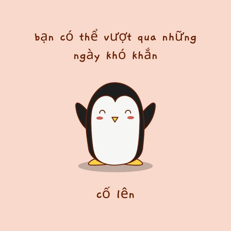 Meme em bé đáng yêu, nhưng đầy mạnh mẽ trong sự cố gắng sẽ làm bạn cảm thấy được truyền cảm hứng.