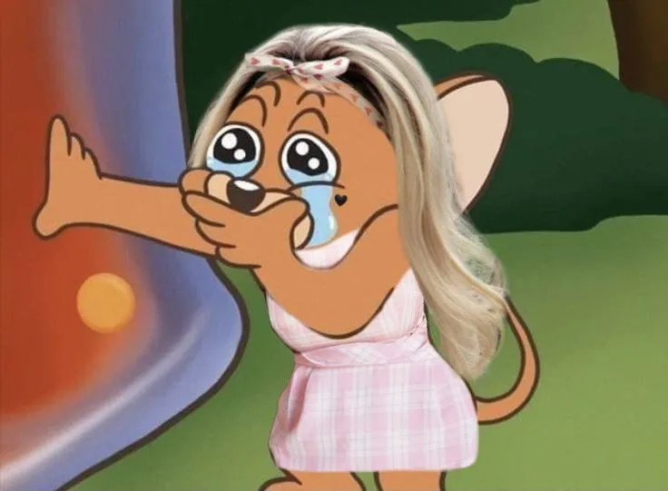Meme chuột jerry khóc khiến bạn bật cười với cách bày tỏ cảm xúc dí dỏm.