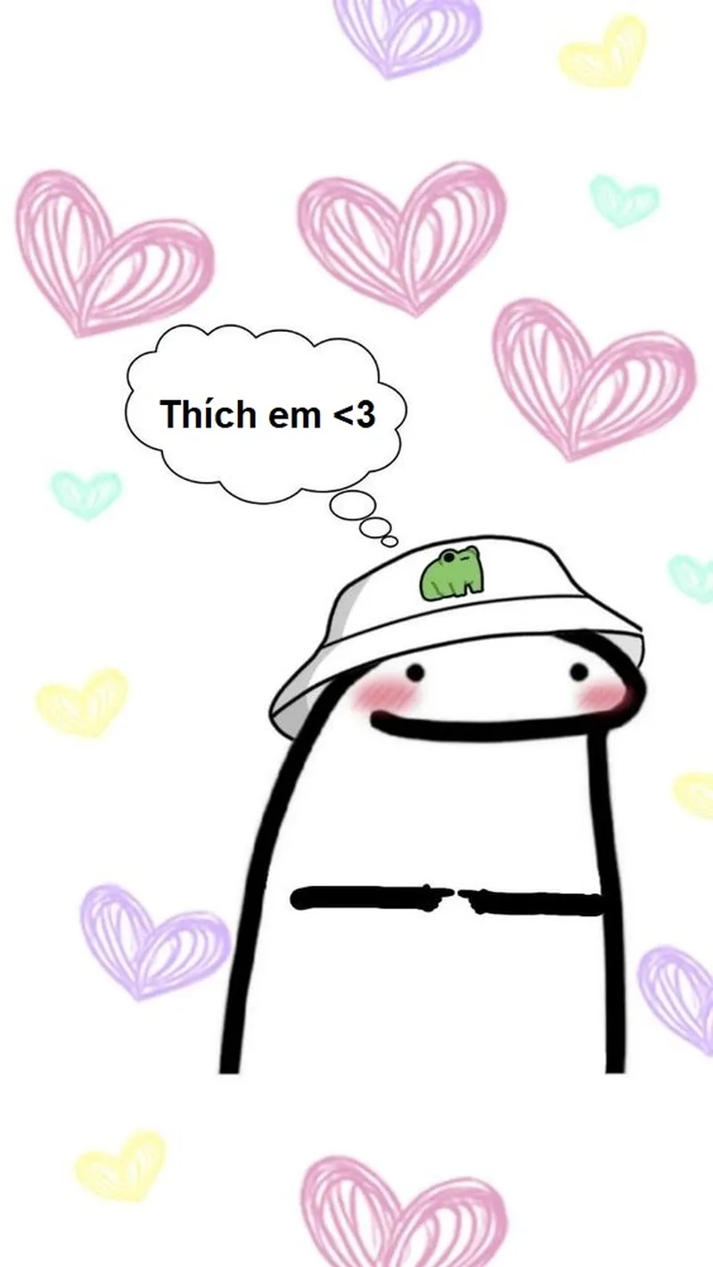Meme tình yêu to lớn thể hiện một tình yêu mạnh mẽ và không có giới hạn, thật dễ thương!