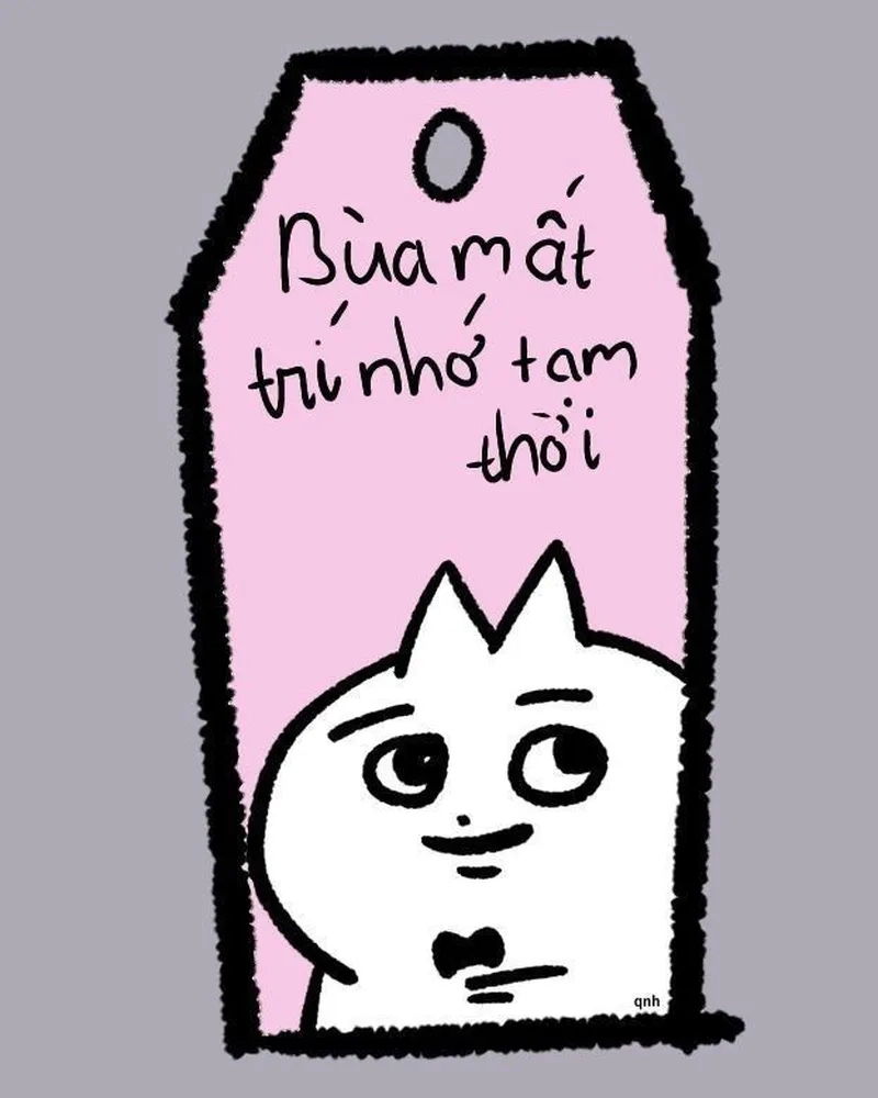 Chia sẻ meme anh nhớ em để thể hiện sự quan tâm đáng yêu.