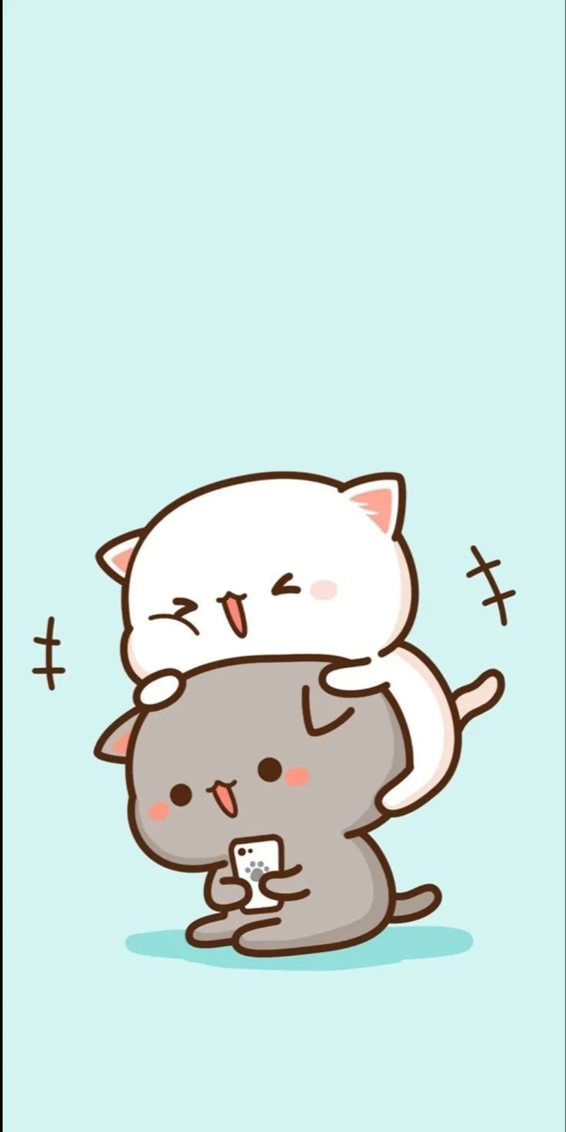 Meme ôm cute dễ thương, tạo sự thư giãn và dễ dàng thu hút sự chú ý.