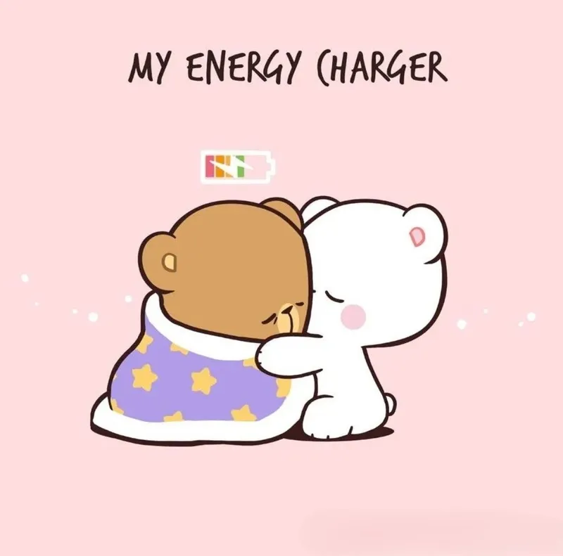 Ôm ngủ meme dễ thương, tạo cảm giác thoải mái, giúp người xem thư giãn.