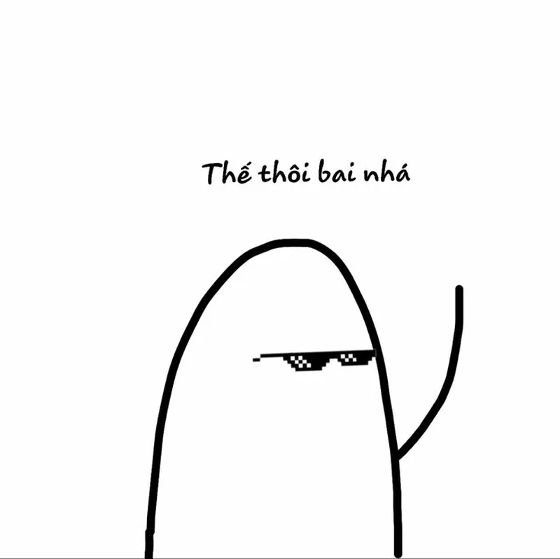 Nói lời chia tay dễ thương và hài hước hơn với meme good bye cực kỳ dễ thương này.
