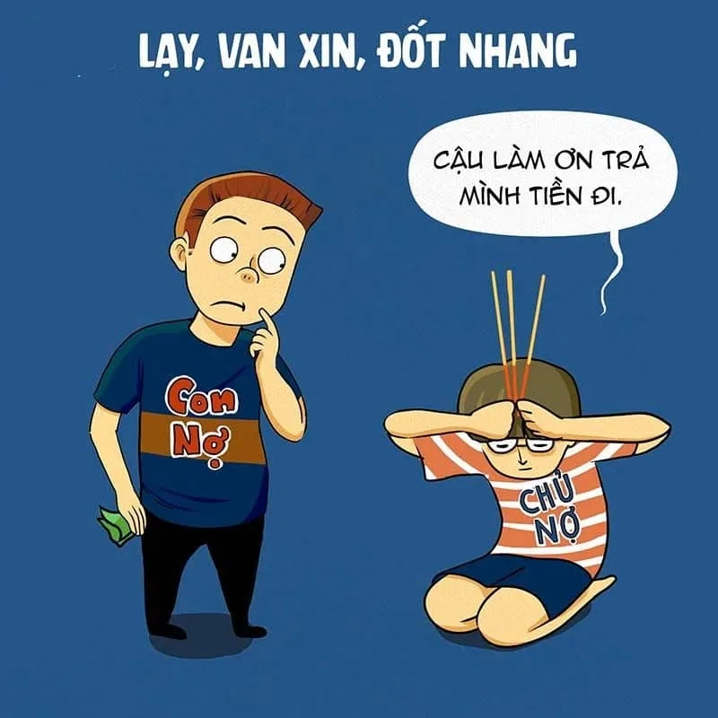 Chỉ cần nhìn tao lạy mày meme là đủ để hiểu sự bất lực vô bờ.