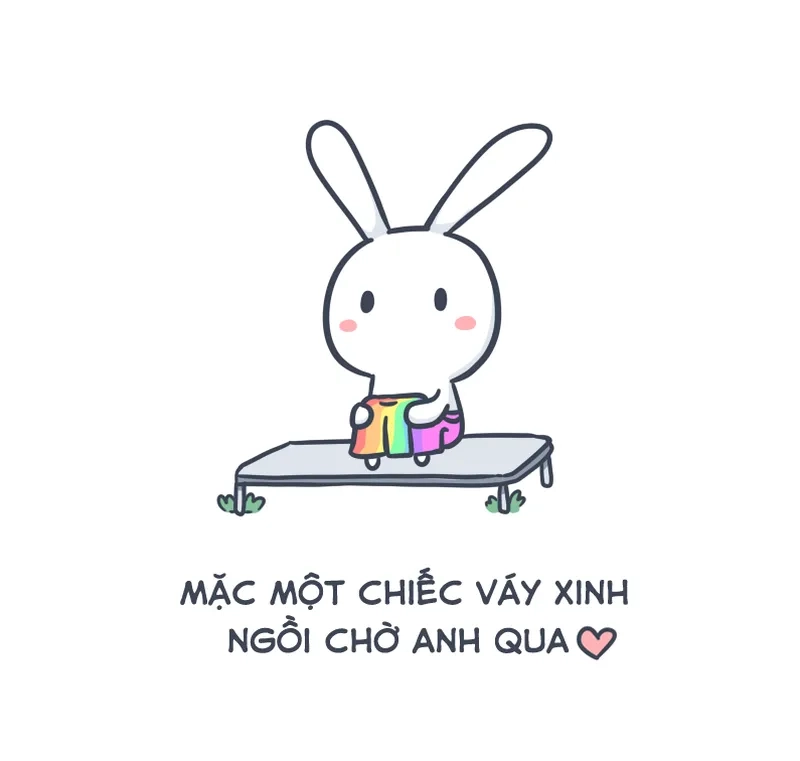 Meme con thỏ hồng gãi đầu mang đến những biểu cảm đáng yêu và hài hước.