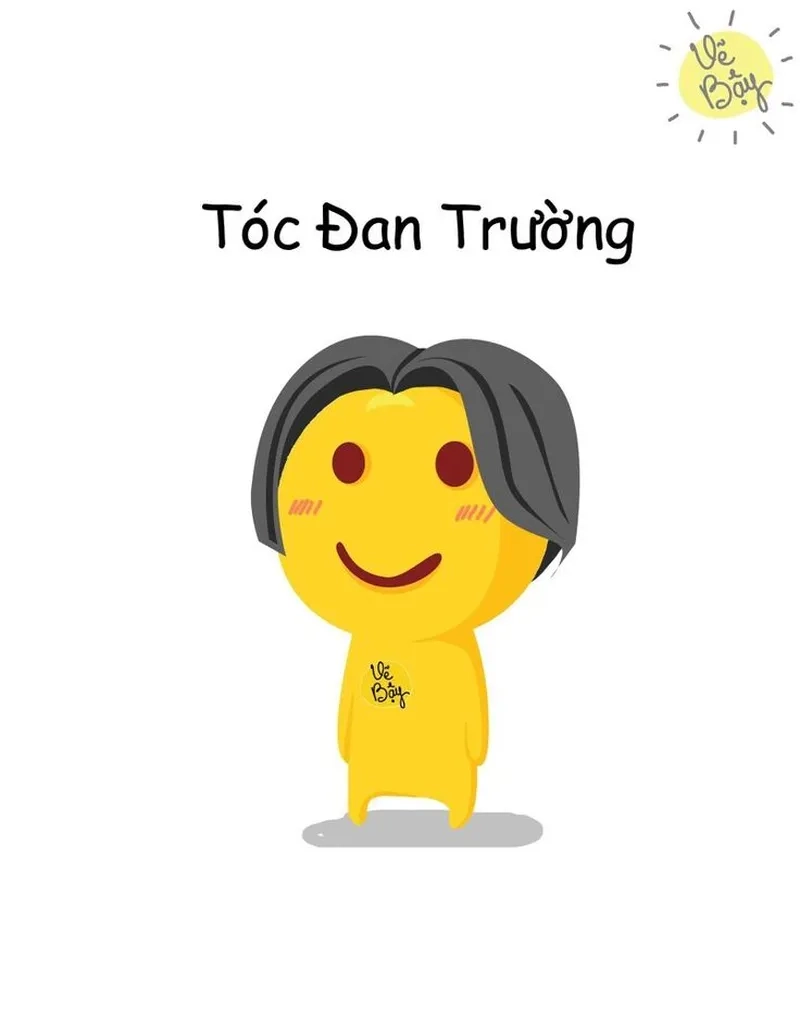 Tóc che mắt meme tạo sự bí ẩn và dễ thương với các biểu cảm hài hước.