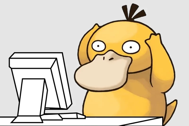 Ảnh meme vịt độc đáo, cực kỳ thu hút trên mạng xã hội.