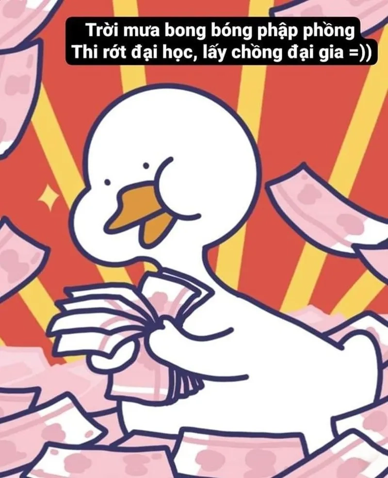 Ảnh meme con vịt độc đáo, tạo nét riêng cho bài đăng của bạn.