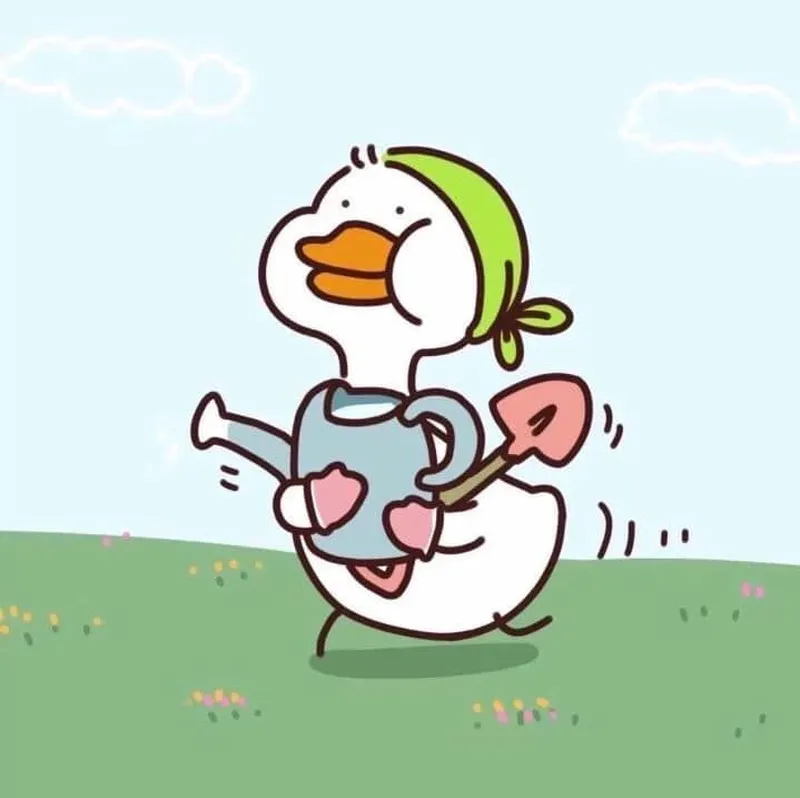 Meme ảnh con vịt cầm dao tạo sự ngạc nhiên và gây cười.