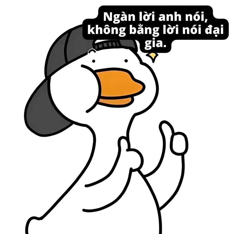 Nước đổ đầu vịt meme châm biếm cực mạnh, đậm chất Việt.