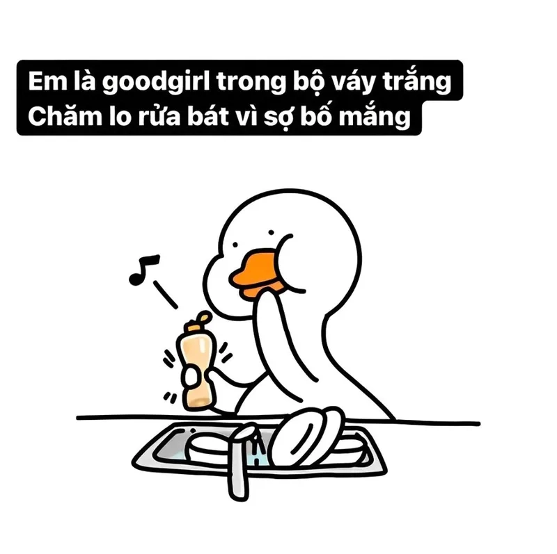 Vịt cute meme khiến ai cũng phải bật cười khi nhìn thấy.