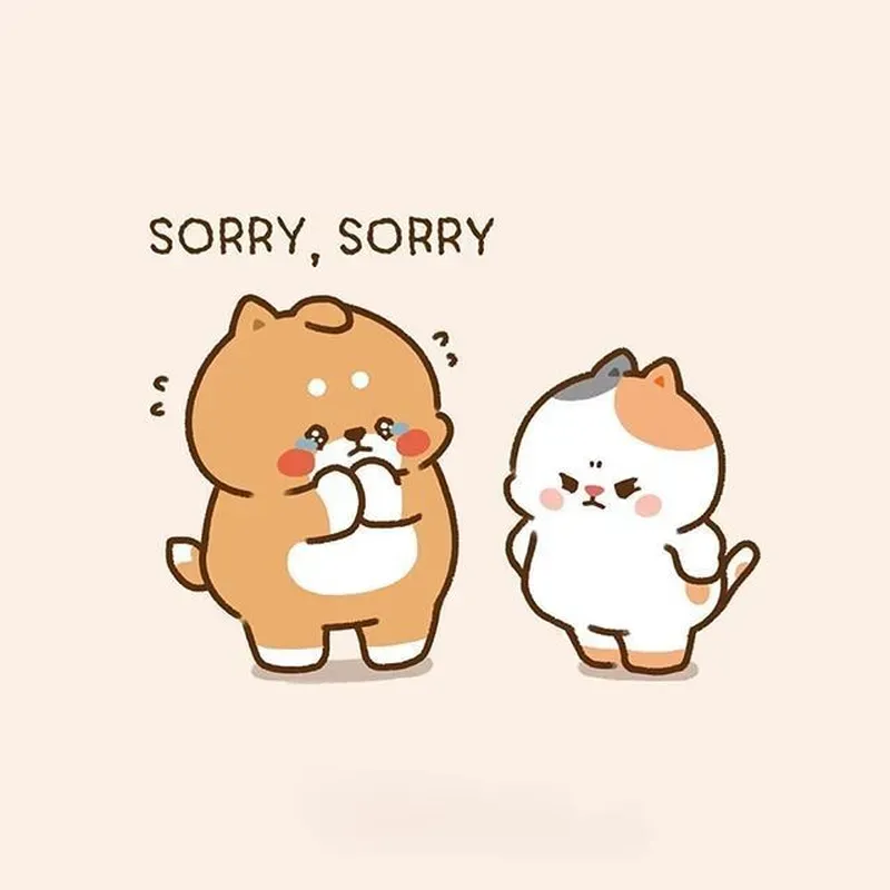 Hãy chọn xin lỗi người yêu meme để thể hiện thành ý một cách hài hước nhất.