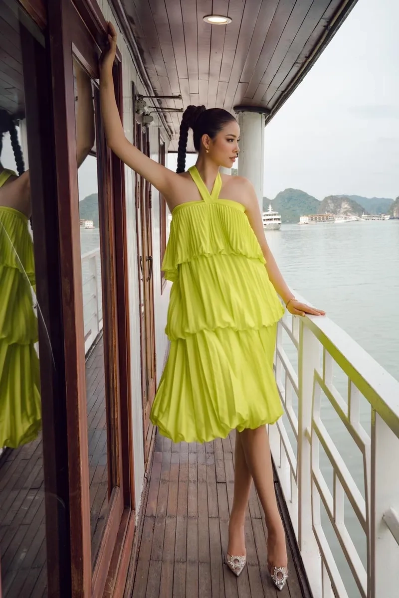 Pham Huong Hoa Hau là gương mặt nổi bật trong các sự kiện lớn