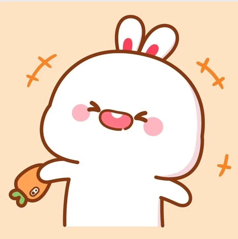 Meme thỏ hồng gãi đầu cực kỳ dễ thương sẽ khiến bạn phải mỉm cười.