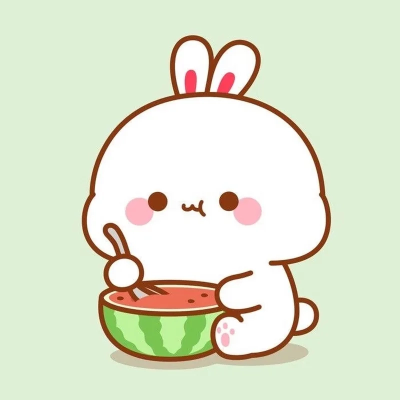 Meme con thỏ màu hồng khiến bạn chỉ muốn ôm chầm lấy vì quá dễ thương.