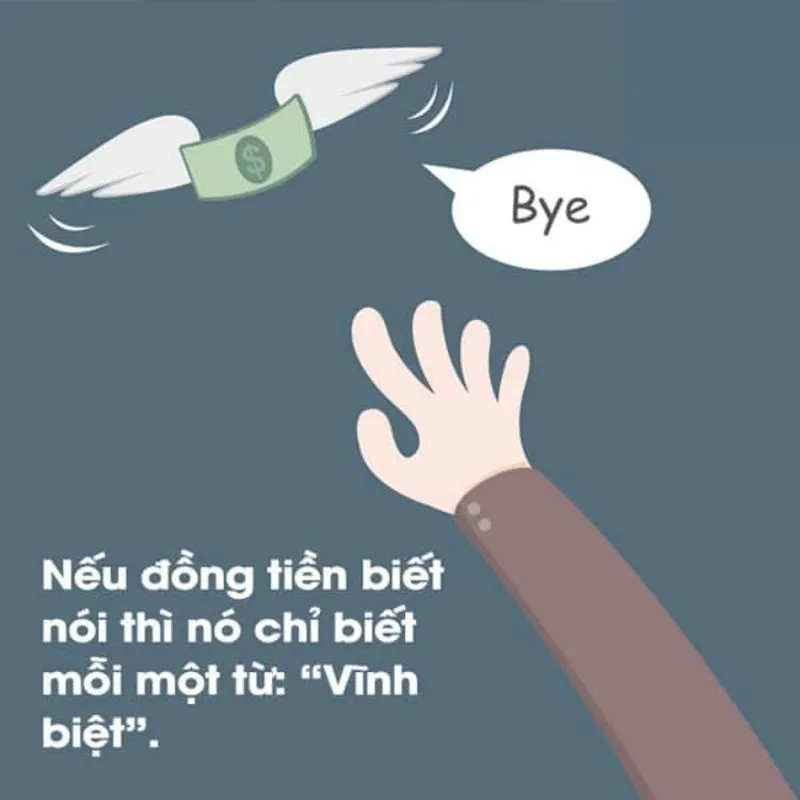 Meme tiền âm phủ cực kỳ thú vị, thể hiện sự tuyệt vọng khi chẳng có gì trong tay.