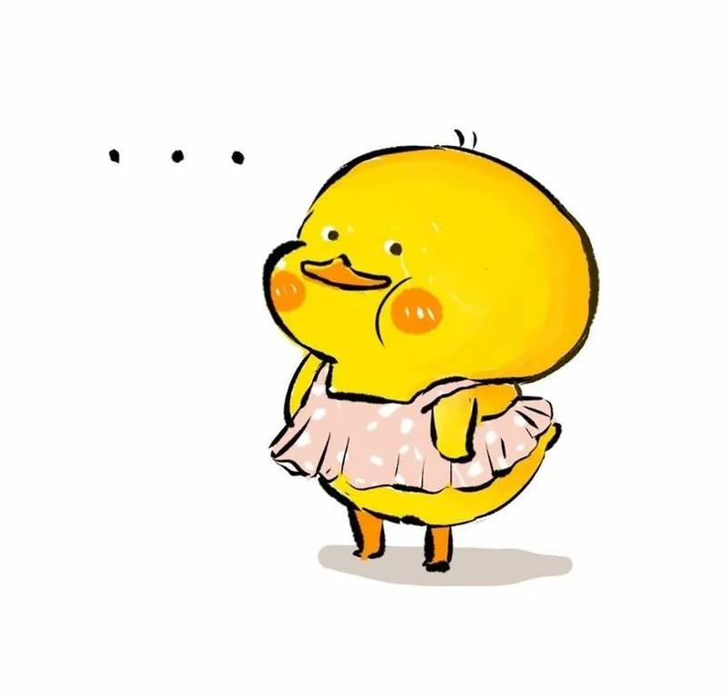 Meme vịt cute dễ thương, gây thương nhớ ngay từ cái nhìn đầu tiên.