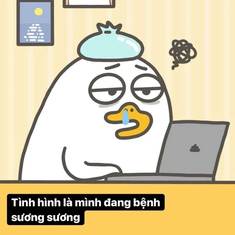 Meme hình con vịt hài hước, mang tiếng cười đến mọi nơi.