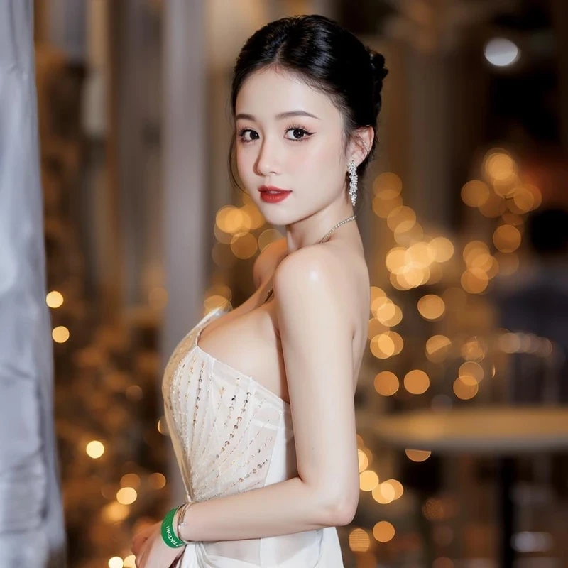 Gái xinh mặc áo dài trắng tạo sự thanh thoát và nhẹ nhàng