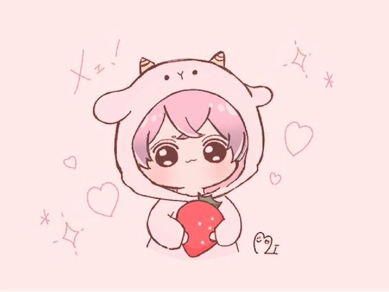 Hình ảnh chibi nam cực đáng yêu với phong cách ấn tượng