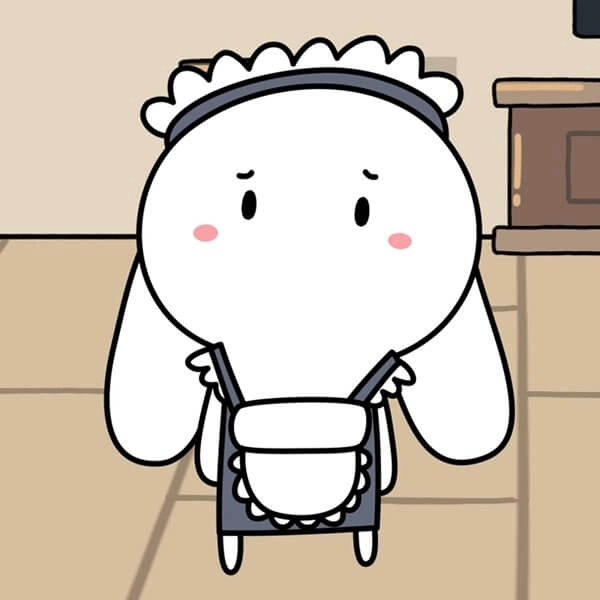 Hình ảnh thỏ bảy màu cute với biểu cảm nhí nhảnh đáng yêu