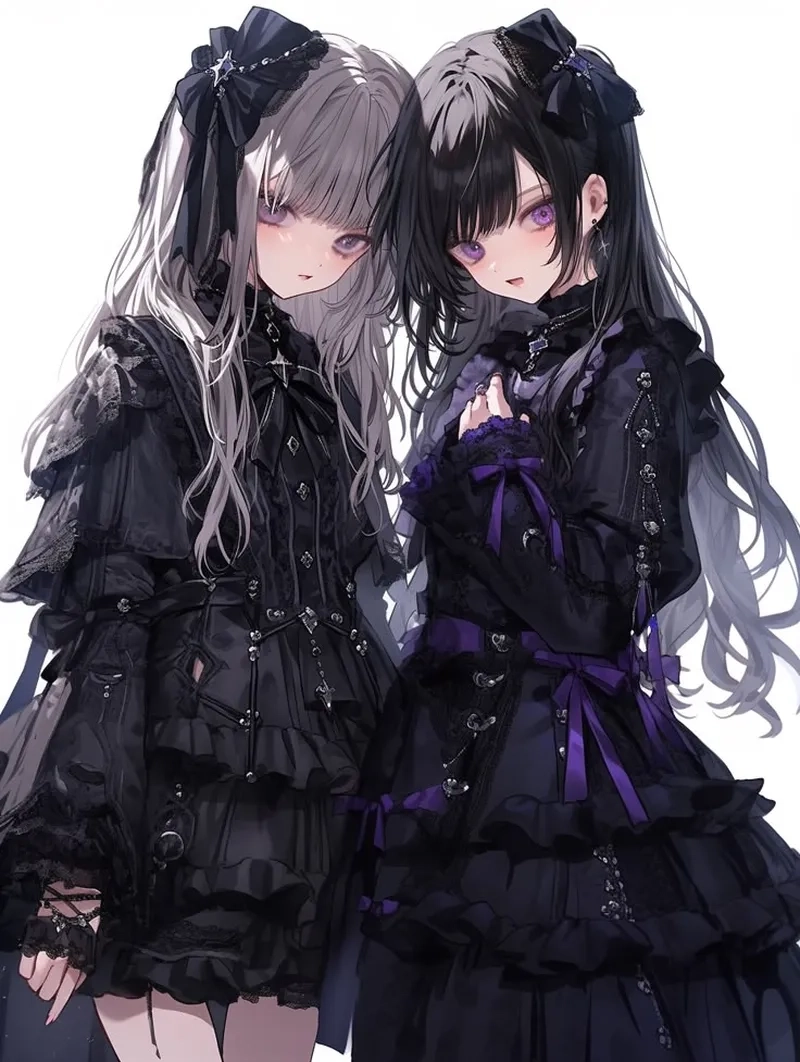 Hình ảnh anime chị em đầy cảm xúc, gắn kết và yêu thương nhau