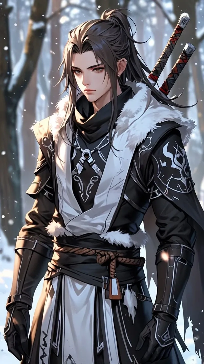 Ảnh anime nam với phong cách mạnh mẽ đầy cuốn hút