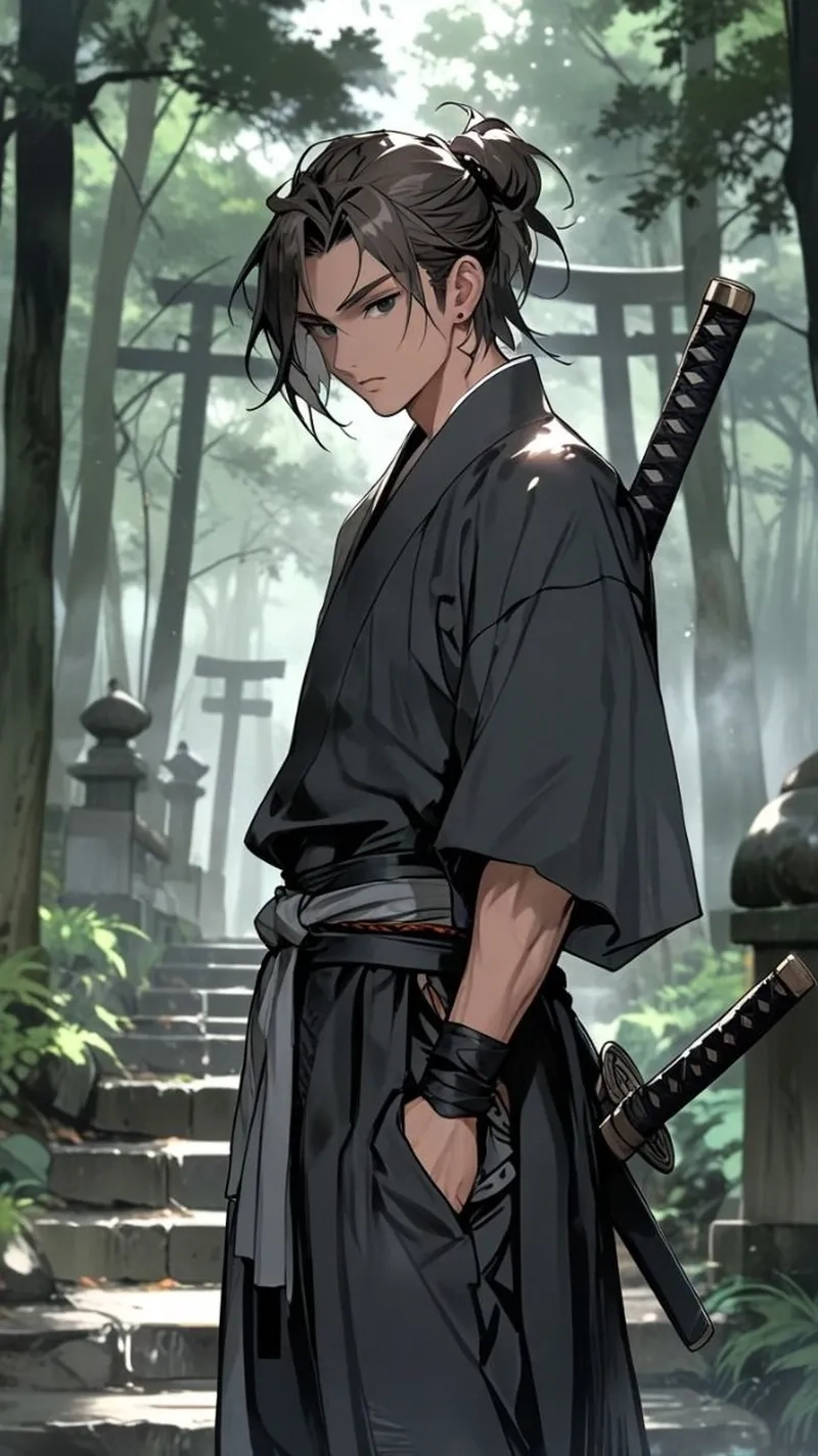 Anime nam ngầu thể hiện sức mạnh và cá tính mạnh mẽ