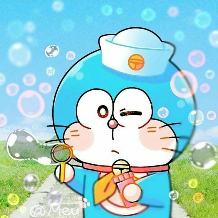 Avatar Doremon dễ thương với biểu cảm ngộ nghĩnh