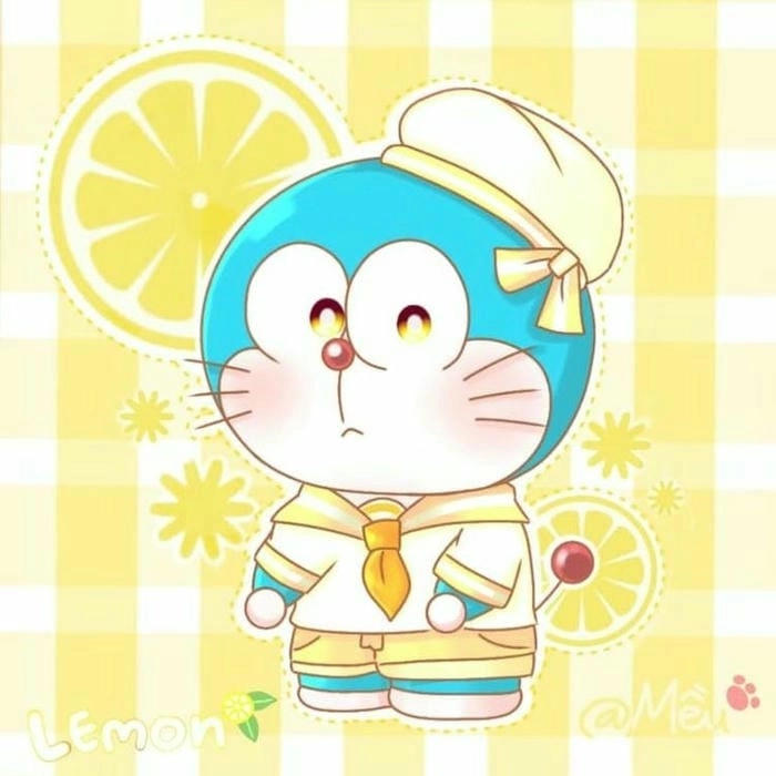 Hình avatar Doremon cute đầy màu sắc tươi sáng
