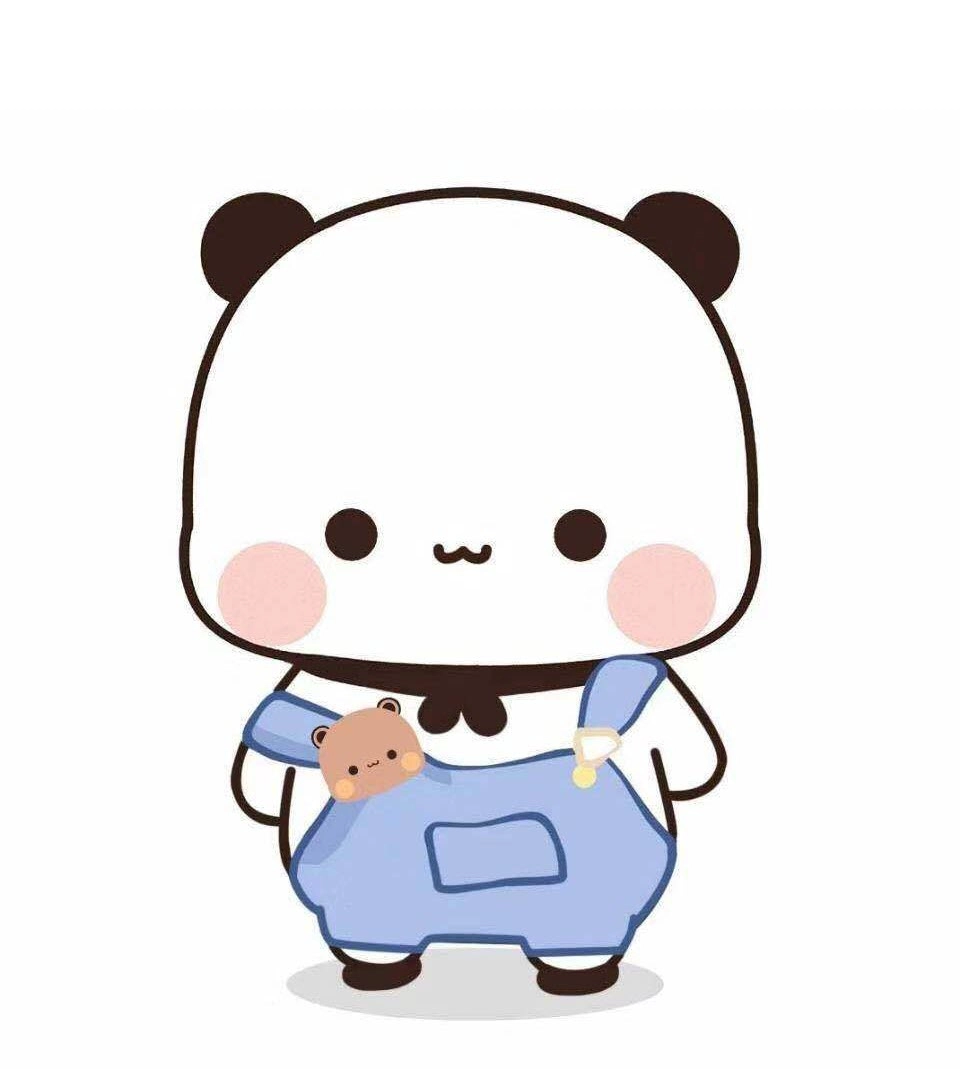 Gấu trúc chibi đáng yêu với đôi mắt long lanh dễ thương